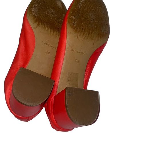 Everlane the day heel block heel red Italian leather 9.5 shoes - Picture 7 of 8